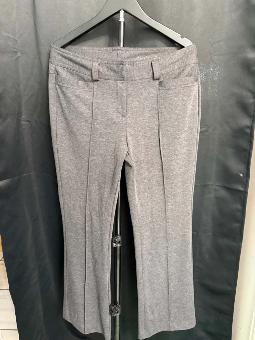 Cato Heather Gray Ponte Bootcut Pants - Picture 1 of 3